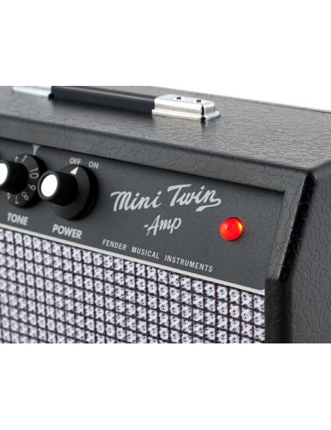 AMPLIFICADOR GUITARRA FENDER MINI 65 TWIN MINI 1W NEGRO A PILAS Y CORRIENTE 234812000