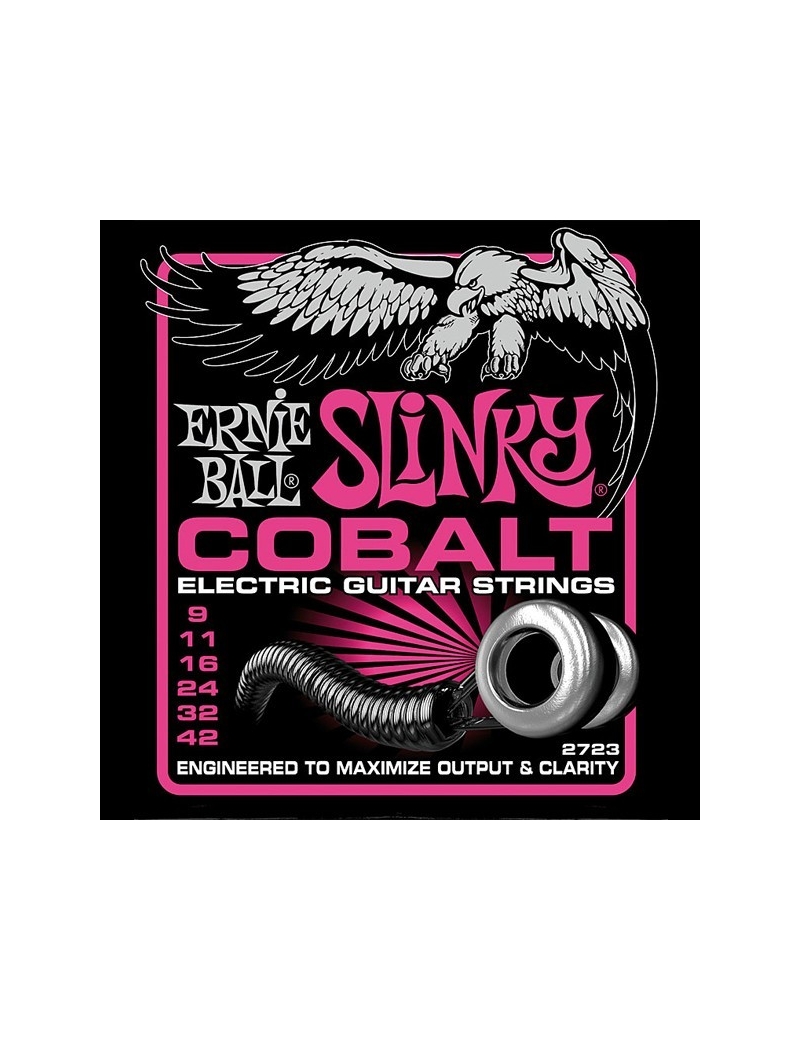 Cuerda ElÉctrica Ernie Ball Slinky Cobalt Super 2723 09 42 Juego 