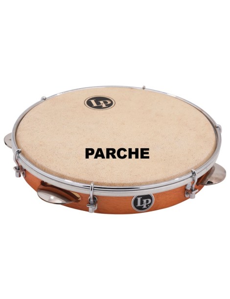 PARCHE LP PANDEIRO LP-3908 PIEL 10"