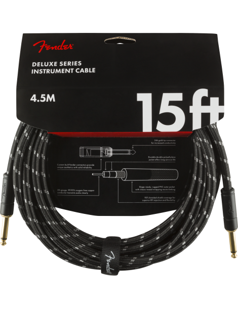 CABLE JACK M - JACK M 4,5 METROS FENDER DELUXE COLOR TWEED NEGRO 990820083