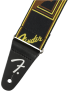 CORREA GUITARRA FENDER WEIGHLESS MONOFRAM NEGRO/AMARILLO /MARRÓN 990686006