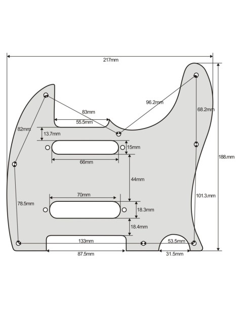 GOLPEADOR ELÉCTRICA TIPO MODELO TELECASTER BLANCO PERLADO 3 CAPAS BLANCO-NEGRO-BLANCO GOLPEADOR ELÉCTRICA TIPO MODELO TELECASTER BLANCO PERLADO 3 CAPAS BLANCO-NEGRO-BLANCO