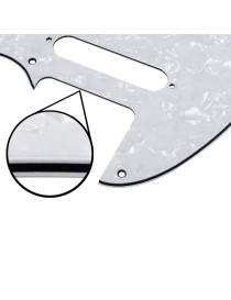 GOLPEADOR ELÉCTRICA TIPO MODELO TELECASTER BLANCO PERLADO 3 CAPAS BLANCO-NEGRO-BLANCO