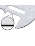 GOLPEADOR ELÉCTRICA TIPO MODELO TELECASTER BLANCO PERLADO 3 CAPAS BLANCO-NEGRO-BLANCO