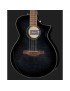 GUITARRA ACÚSTICA IBANEZ 4/4 RECORTADA AEWC400TKS CON PREVIO SUNBURST NEGRO