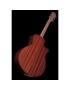 GUITARRA ACÚSTICA IBANEZ 4/4 RECORTADA AEG70LTIH CON PREVIO TIGER BURST ZURDA
