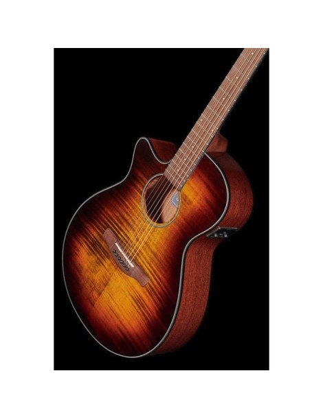 GUITARRA ACÚSTICA IBANEZ 4/4 RECORTADA AEG70LTIH CON PREVIO TIGER BURST ZURDA GUITARRA ACÚSTICA IBANEZ 4/4 RECORTADA AEG70LTIH CON PREVIO TIGER BURST ZURDA