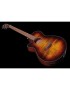 GUITARRA ACÚSTICA IBANEZ 4/4 RECORTADA AEG70LTIH CON PREVIO TIGER BURST ZURDA
