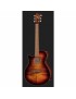GUITARRA ACÚSTICA IBANEZ 4/4 RECORTADA AEG70LTIH CON PREVIO TIGER BURST ZURDA