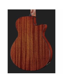 GUITARRA ACÚSTICA IBANEZ 4/4 RECORTADA AEG70LTIH CON PREVIO TIGER BURST ZURDA