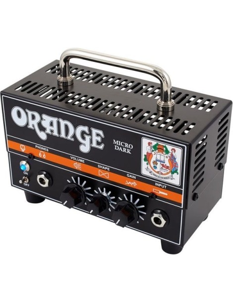 CABEZAL GUITARRA VALVULAR ORANGE MICRO DARK 20W