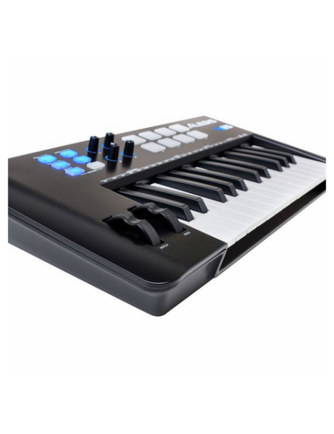 TECLADO CONTROLADOR ALESIS V25 USB/MIDI DE 25 TECLAS Y 8 PADS