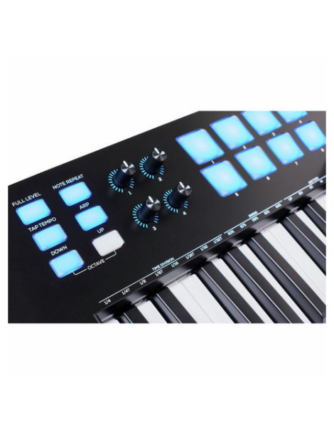 TECLADO CONTROLADOR ALESIS V25 USB/MIDI DE 25 TECLAS Y 8 PADS