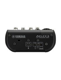 MESA MEZCLA YAMAHA AG03MK2BK LIVE STREAMING INTERFACE NEGRO