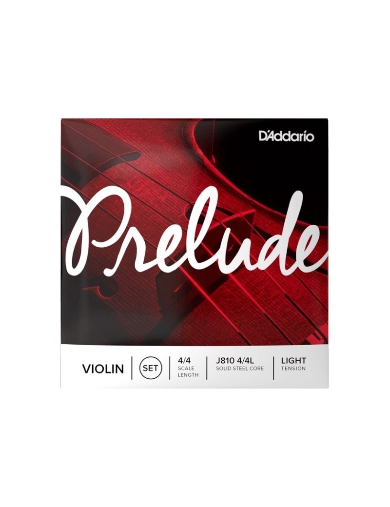 CUERDA VIOLÍN D'ADDARIO PRELUDE J810 4/4L LIGHT JUEGO