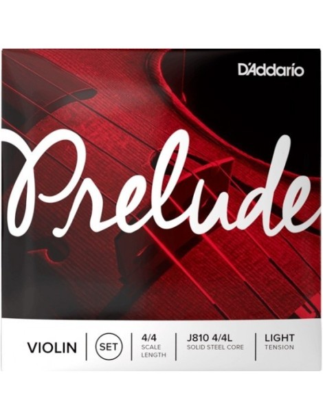 CUERDA VIOLÍN D'ADDARIO PRELUDE J810 4/4L LIGHT JUEGO