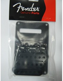 SET ACCESORIOS FENDER STRATOCASTER /EMBELLECEDOR PASTILLAS,TAPA TRASERA,POTES,SELECTOR PASTILLA Y VIBRATO.BLACK 991363000