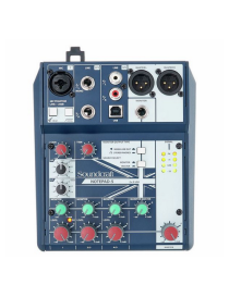 MESA MEZCLA ANALÓGICA SOUNDCRAFT NOTEPAD-5 5 CANALES USB