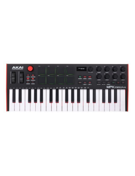 TECLADO CONTROLADOR AKAI MPK MINI PLUS 37 TECLAS + 8 PADS