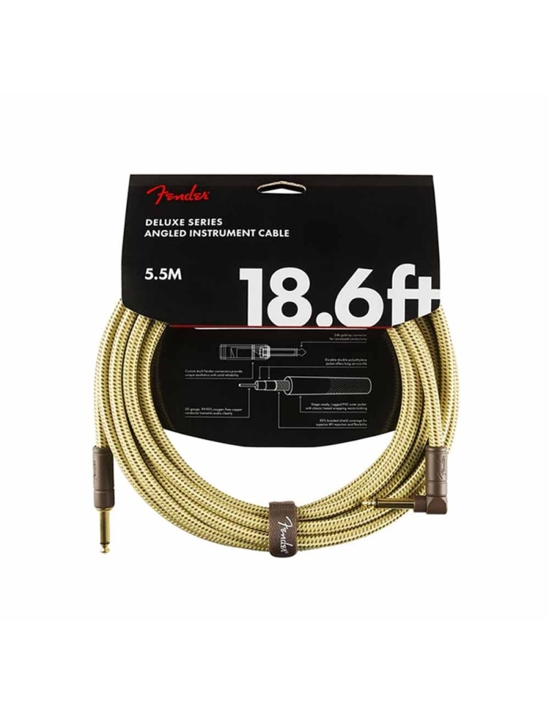 CABLE JACK M - JACK M ACODADO5.56 METROS FENDER DELUXE TWEED AMARILLO 990820082