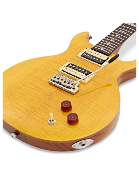 GUITARRA ELÉCTRICA PRS SE SANTANA YELLOW CON FUNDA