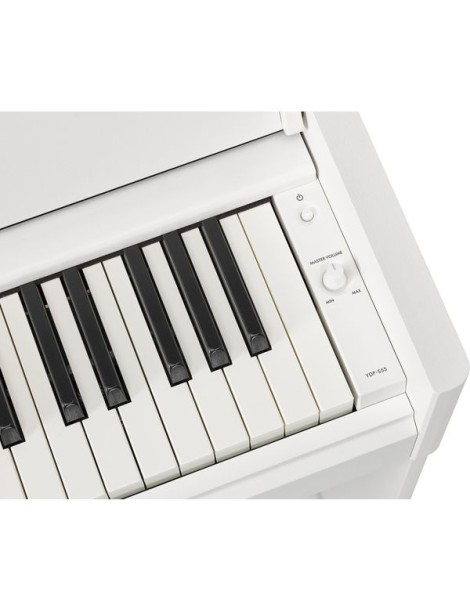 PIANO YAMAHA CONTRAPESADO ARIUS YDP-S55WH BLANCO 88 TECLAS CON MUEBLE Y 3 PEDALES