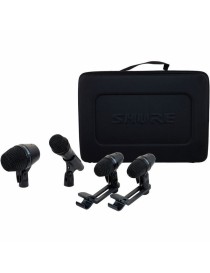 MICRÓFONO PARA BATERÍA KIT 4 SHURE PGADRUMKIT4 CON ACCESORIOS