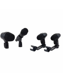 MICRÓFONO PARA BATERÍA KIT 4 SHURE PGADRUMKIT4 CON ACCESORIOS