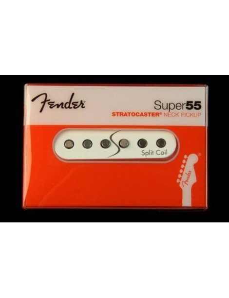 PASTILLAS GUITARRA FENDER SUPER 55 SPLIT NECK STRATO PARA EL CUELLO,DOS BOBINAS LINEALES SEPARADAS,BLANCAS UNIDAD 992211103