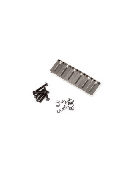 SELLETA CROMADA FENDER PARA EL PUENTE MODELO STRATOCASTER SET DE 6 990840000