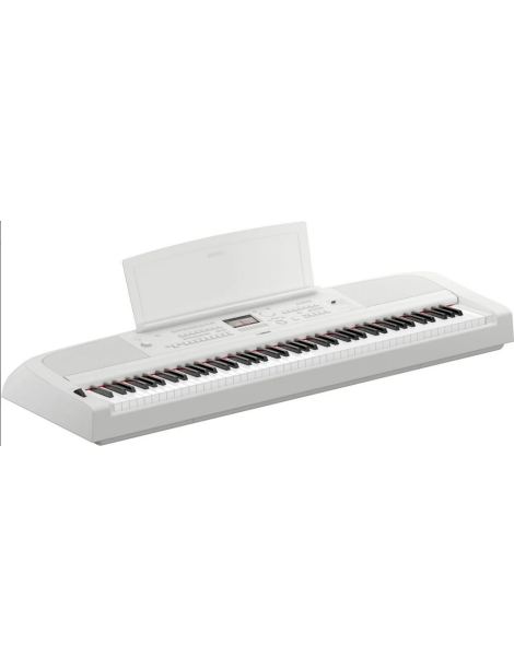 PIANO YAMAHA CONTRAPESADO DGX-670WH BLANCO 88 TECLAS PEDAL SUSTAIN + MUEBLE NL300WH