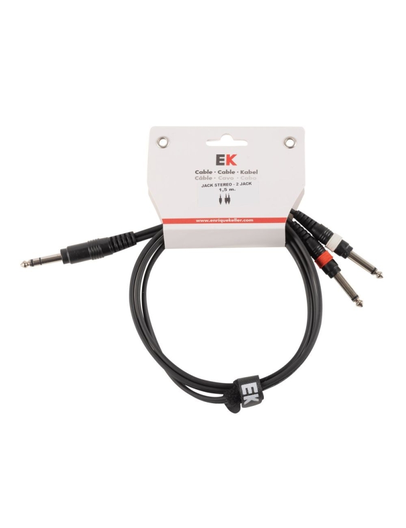 CABLE JACK M ESTEREO - 2 JACK M 1.5 METROS