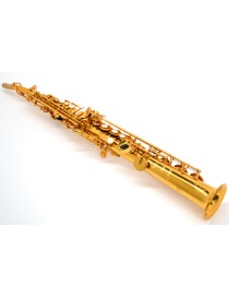 SAXO SOPRANO J.MICHAEL SP-650 SIb LACADO LLAVE DE FA CON ESTUCHE