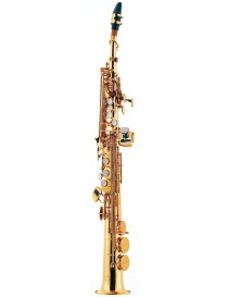 SAXO SOPRANO J.MICHAEL SP-650 SIb LACADO LLAVE DE FA CON ESTUCHE