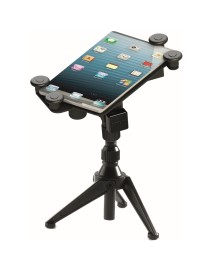 SOPORTE TABLET O IPAD UNIVERSAL QUIK LOK PARA SOPORTE DE MICRÓFONO NEGRO