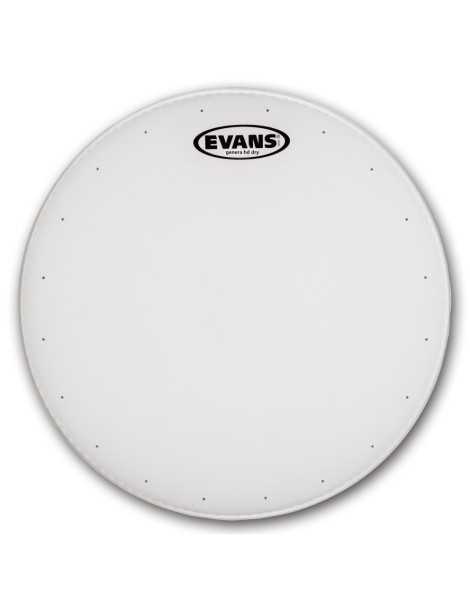 PARCHE EVANS GENERA DRY BLANCO RUGOSO 1 CAPA CON MUFLE Y AGUJEROS CAJA B14DRY 14"
