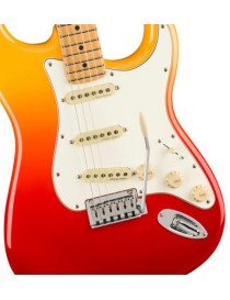 GUITARRA ELÉCTRICA FENDER MEXICO PLAYER PLUS STRATOCASTER TQS TEQUILA SUNRISE CON FUNDA 0147312387