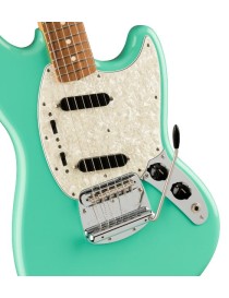 GUITARRA ELÉCTRICA FENDER MEXICO VINTERA '60 MUSTANG SEA FOAM GREEN CON FUNDA 149783373