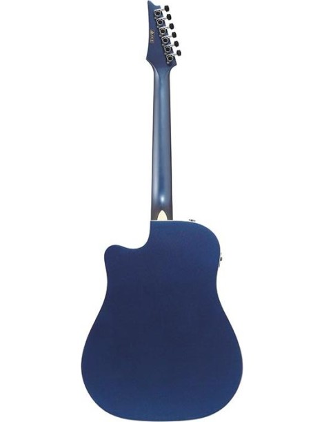 GUITARRA ACÚSTICA IBANEZ 4/4 ALT30NBM RECORTADA NIGHT BLUE METALLIC CON PREVIO