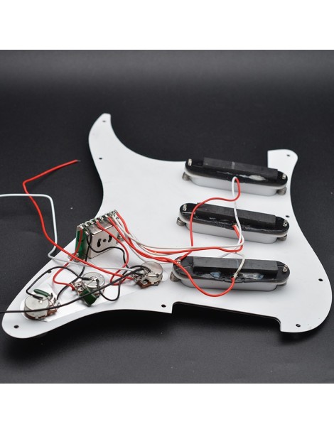 GOLPEADOR DE GUITARRA ELÉCTRICA BLANCO PERLADO PRECABLEADO SSS