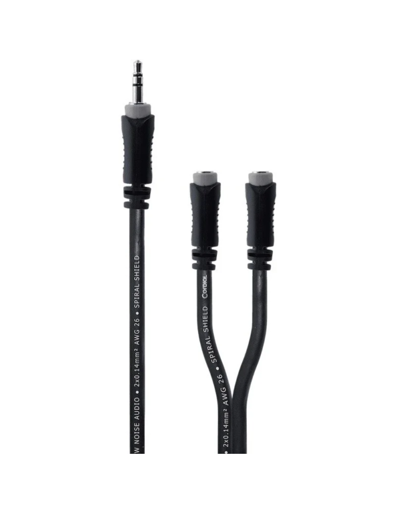 CABLE MINI JACK M ESTEREO - MINI JACK H ESTEREO 0.30 METROS CORDIAL