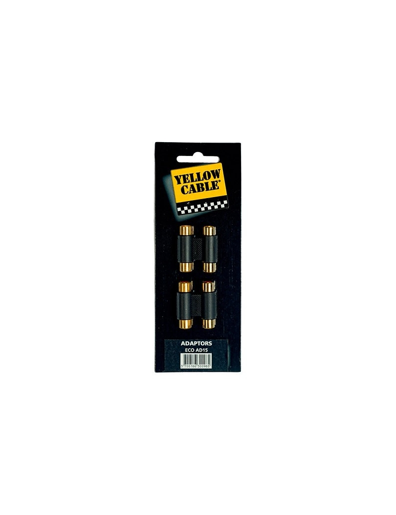 ADAPTADOR 2 RCA H - 2 RCA H BLISTER PAREJA