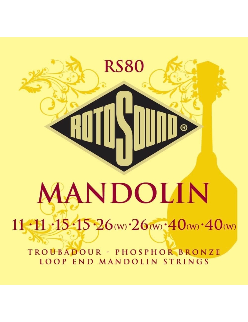 CUERDA MANDOLINA ROTOSOUND RS80 JUEGO