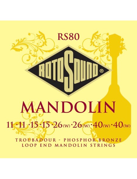 CUERDA MANDOLINA ROTOSOUND RS80 JUEGO