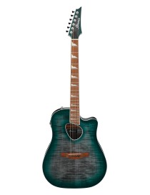 GUITARRA ACÚSTICA IBANEZ 4/4 RECORTADA ALT30FMEDB EMERALD DOOM BURST HIGH CON PREVIO