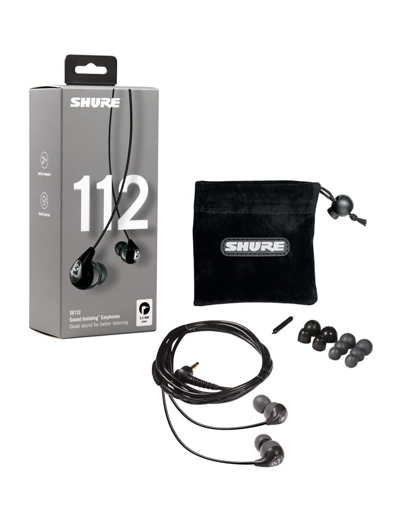 AURICULARES SHURE SE112-GR-EFS IN EAR GRIS