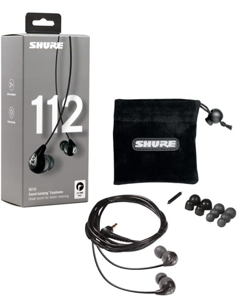 AURICULARES SHURE SE112-GR-EFS IN EAR GRIS