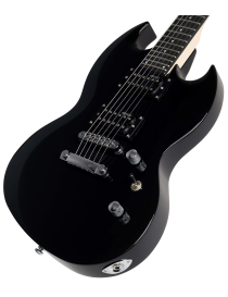 GUITARRA ELÉCTRICA ESP LTD VIPER 10 NEGRO CON FUNDA