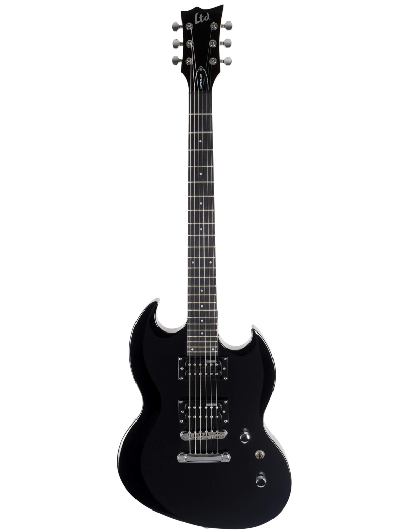 GUITARRA ELÉCTRICA ESP LTD VIPER 10 NEGRO CON FUNDA