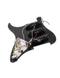 GOLPEADOR DE GUITARRA ELÉCTRICA NEGRO PRECABLEADO SSS